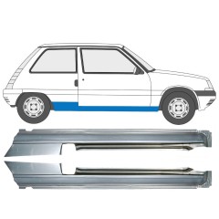Visas slenkstis už Renault 5 1984-1996 / Kairė + Dešinė / Rinkinys 9706