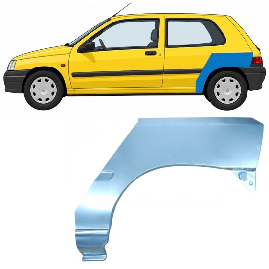 Galinė arka už Renault Clio I 1990-1998 / Kairė 7681