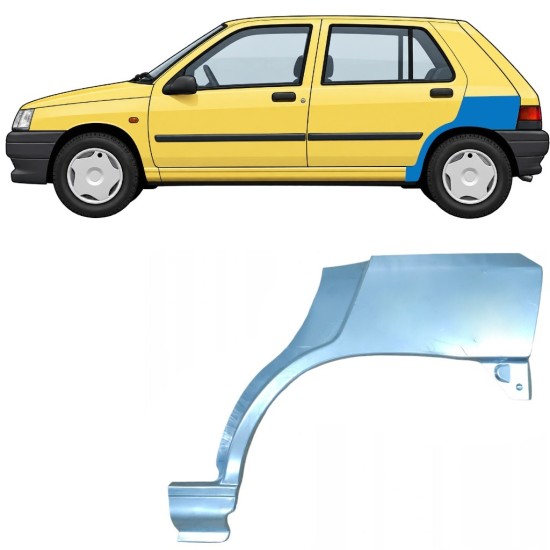Galinė arka už Renault Clio I 1990-1998 / Kairė 7683