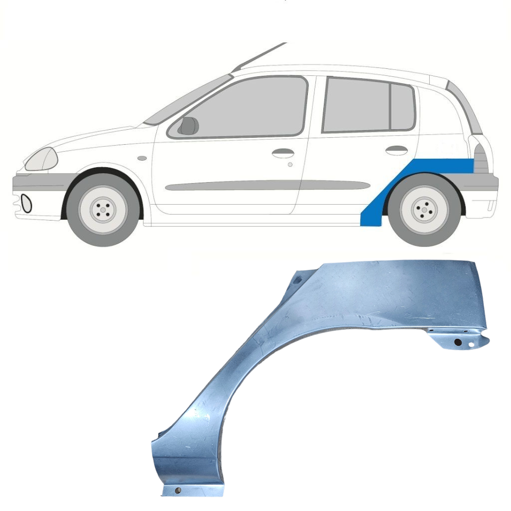 Galinė Arka Už Renault Clio 1998-2012 / Kairė 7266