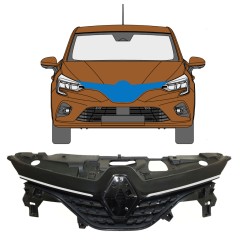 Grotelės už Renault Clio V 2019- / Rinkinys 7540