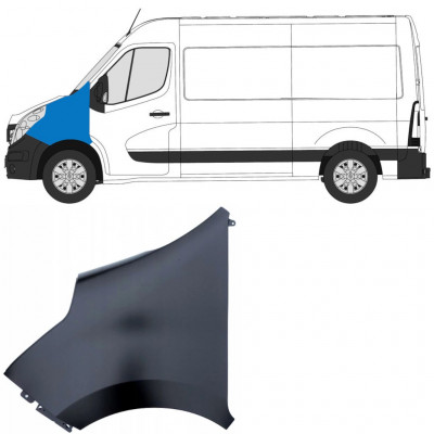 Priekinis sparnas už Renault Master 2010-2019 / Kairė 9017