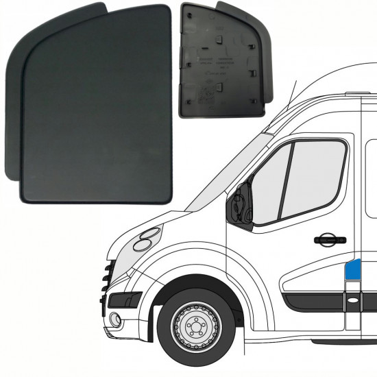 Kuro įpylimo dangtelis už Renault Master 2010- / Dešinė 8350