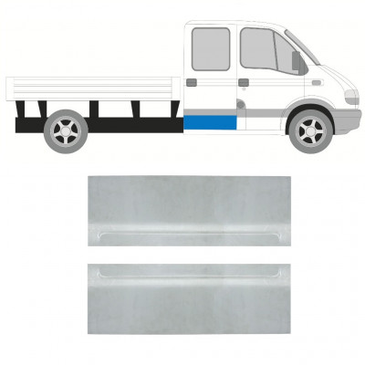Galinių durų dalis už Renault Master 1998-2010 / Kairė + Dešinė / Dviguba kabina / Rinkinys 10259