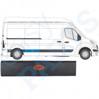 Sparno juosta su lempa už Renault Master 2010- / LWB / Dešinė /  10548