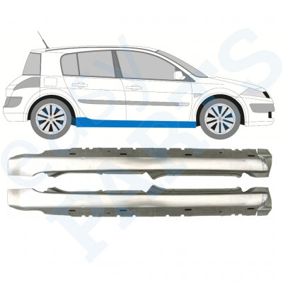 Visas slenkstis už Renault Megane 2003-2012 / Kairė + Dešinė / Rinkinys 9934