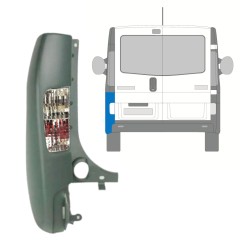 Galinio bamperio kampas su lempa už Opel Vivaro 2001-2014 / Kairė 15310