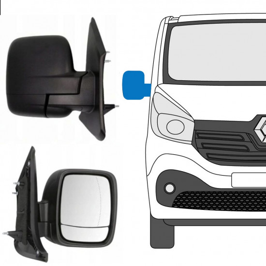 Rankinis veidrodis už Renault Trafic 2014- / Dešinė 8227