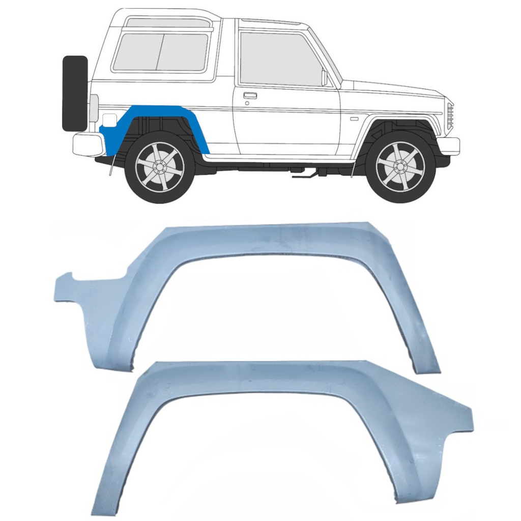 Galinė Arka Už Daihatsu Fourtrak Rocky 1985-1993 / Kairė + Dešinė / Rinkinys 10418