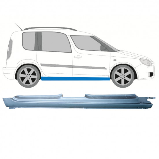 Visas slenkstis už Skoda Roomster Praktik 2006-2015 / Dešinė 12889