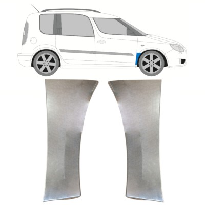 Sparno apatinė dalis už Skoda Roomster Praktik 2006-2015 / Kairė + Dešinė / Rinkinys 14695