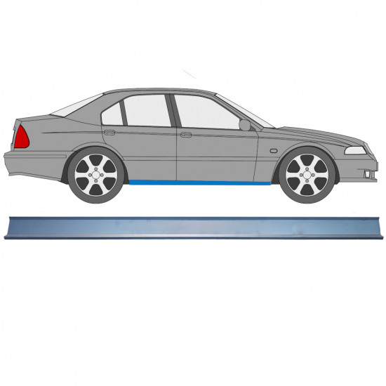 Slenkstis, apatinė už Rover 400 1995-2000 / Kairė = Dešinė (simetriška) /  8111