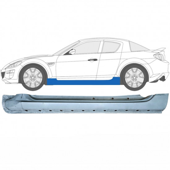 Visas slenkstis už Mazda RX8 2003-2012 / Kairė 6701