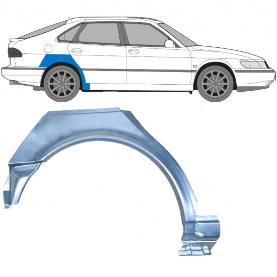 Galinė arka už Saab 900 1994-1998 / Dešinė 6983