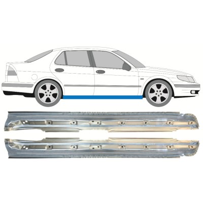 Visas slenkstis už Saab 9-5 1997-2010 / Kairė + Dešinė / COMBI / SEDAN / Rinkinys 14631