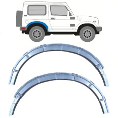 Galinio sparno ratų arkos tvirtinimo dalis už Suzuki Samurai 1981- / Kairė + Dešinė / Rinkinys 11833