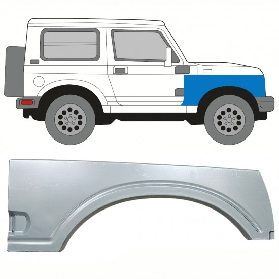 Sparno apatinė dalis už Suzuki Samurai 1981-2004 / Dešinė 8237