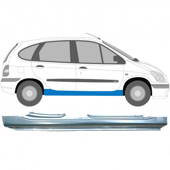 Slenkstis, apatinė už Renault Megane / Scenic 1995-2003 / Dešinė 6036