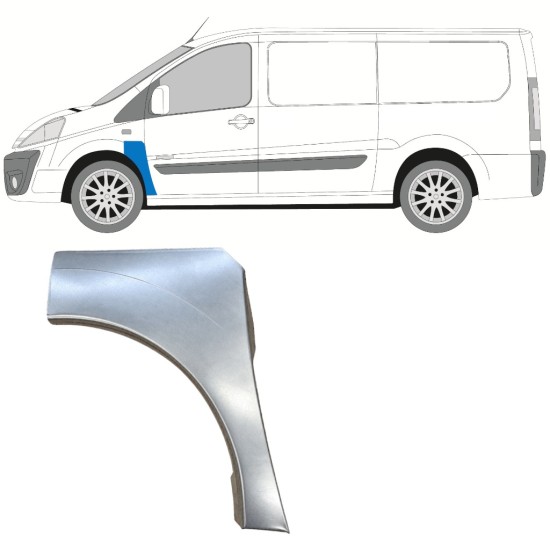 Sparno apatinė dalis už Fiat Scudo 2007-2016 / Kairė 12898