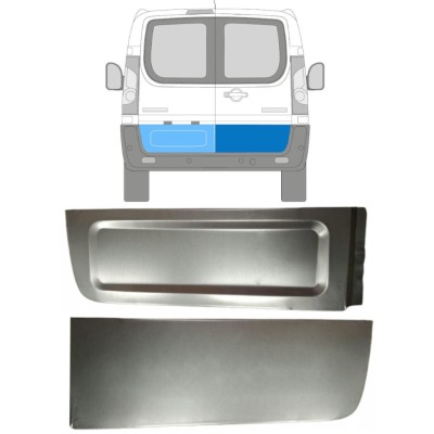 Galinių durų išorinė dalis už Citroen Jumpy 2007-2016 / Kairė + Dešinė / Rinkinys 15225