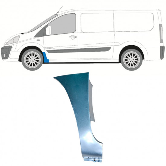 Sparno apatinė dalis už Fiat Scudo 2007-2016 / Kairė 12898