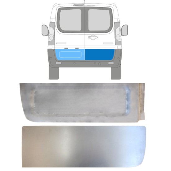 Galinių durų išorinė dalis už Citroen Jumpy 2007-2016 / Kairė + Dešinė 15225