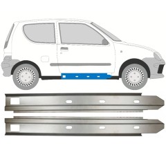 Slenkstis vidinė dalis už Fiat Seicento 1998-2010 / Kairė + Dešinė / Rinkinys 14716