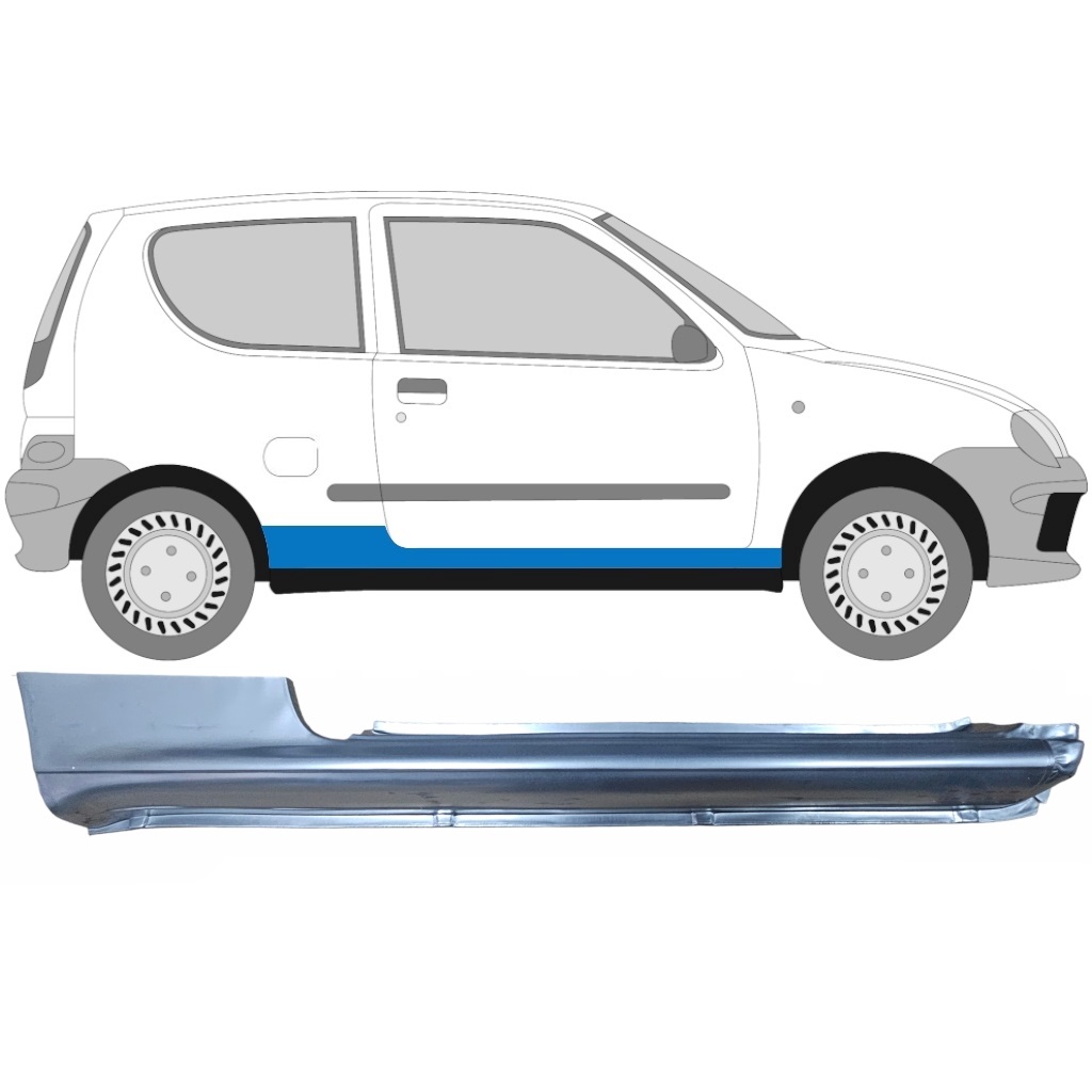 Visas Slenkstis Už Fiat Seicento 1998-2010 / Dešinė 6509