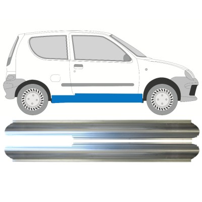 Slenkstis, apatinė už Fiat Seicento 1998-2010 / Kairė + Dešinė / Rinkinys 14719