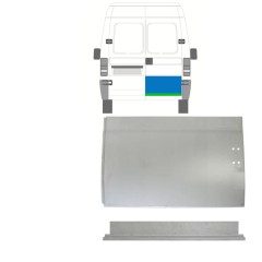 Galinių durų vidinė + išorinė dalis už Peugeot Boxer 1994-2006 / Dešinė / Rinkinys 14048