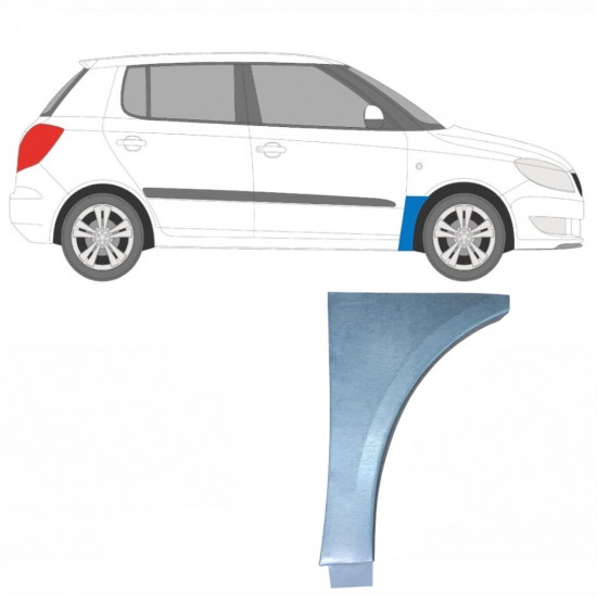 Sparno apatinė dalis už Skoda Fabia 2007-2015 / Dešinė 7237