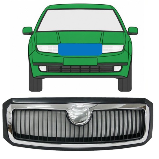 Grotelės už Skoda Fabia I 1999-2004 7525