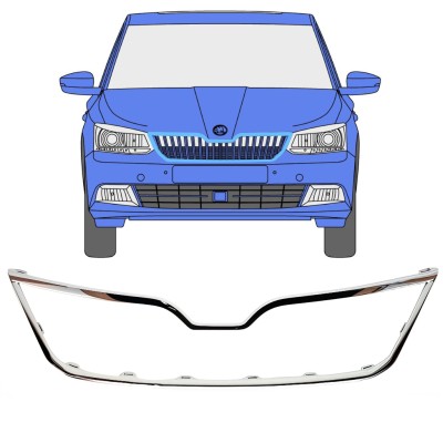 Radiatoriaus grotelių rėmas už Skoda Fabia 2014-2018 16190