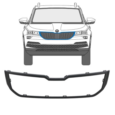 Radiatoriaus grotelių rėmas už Skoda Karoq 2017-2022 17233