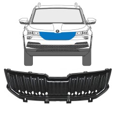 Grotelės už Skoda Karoq 2017-2022 / Rinkinys 17235