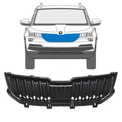 Grotelės už Skoda Karoq 2017-2022 / Rinkinys 17235