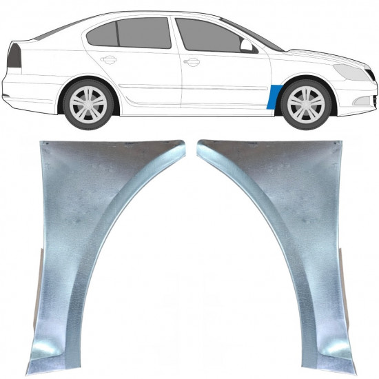 Sparno apatinė dalis už Skoda Octavia 2004-2013 / Kairė + Dešinė / Rinkinys 9602