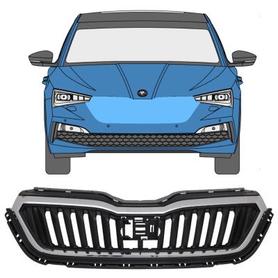 Grotelės už Skoda Scala 2019- 17229