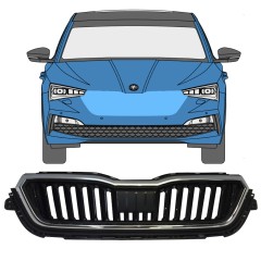 Grotelės už Skoda Scala 2019- / Rinkinys 11546