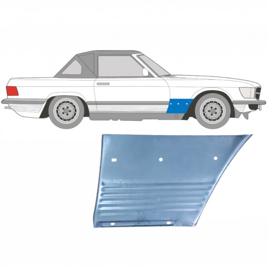 Sparno apatinė dalis už Mercedes Sl-class 1971-1989 / Dešinė 5076