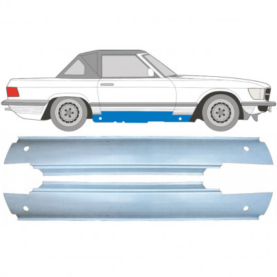 Slenkstis, apatinė už Mercedes Sl-class 1971-1989 / Kairė + Dešinė / Rinkinys 11496