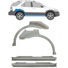 Visas slenkstis + galinio sparno apatinė dalis už Kia Sorento 2002-2009 / Rinkinys 11713