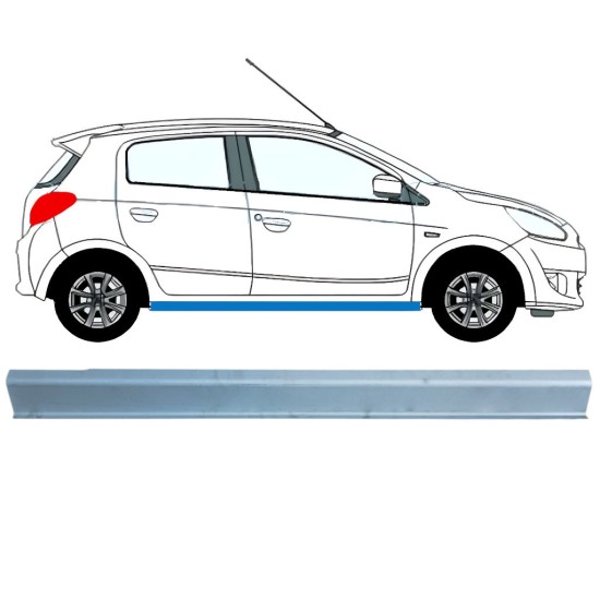 Slenkstis apatinė dalis už Mitsubishi Space Star 2013-2024 / Dešinė 16842