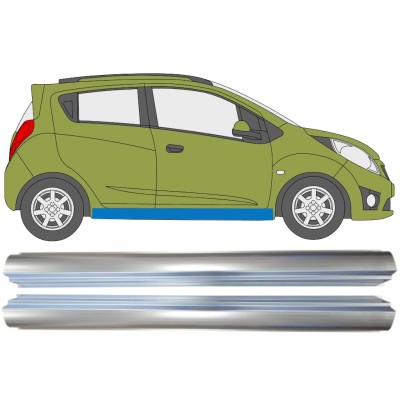 Slenkstis, apatinė už Chevrolet Spark 2010-2014 / Kairė + Dešinė / Rinkinys 16056