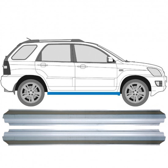 Slenkstis, apatinė už Kia Sportage II 2004-2010 / Kairė = Dešinė (simetriška) 10504