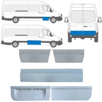 Durų išorinė dalis už Mercedes Sprinter 2006-2018 / Kairė + Dešinė / Rinkinys 11317