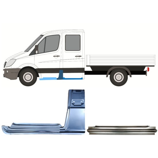 Remonto komplektas už Mercedes Sprinter 2006-2018 / Kairė / Dviguba kabina / 14781