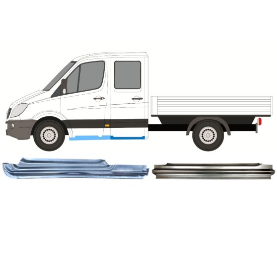 Remonto komplektas už Mercedes Sprinter 2006-2018 / Kairė / Dviguba kabina / 14779