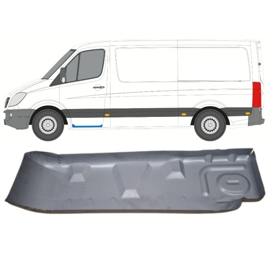 Priek durų vidaus skarda už Volkswagen Crafter 2005-2017 / Kairė 15543