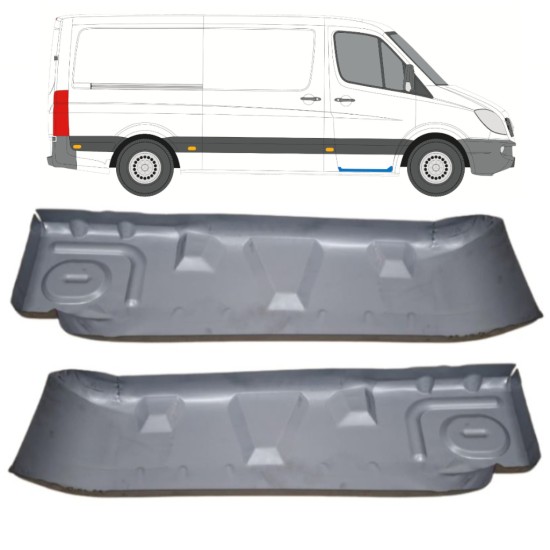 Priek durų vidaus skarda už Volkswagen Crafter 2005-2017 / Kairė + Dešinė 15544